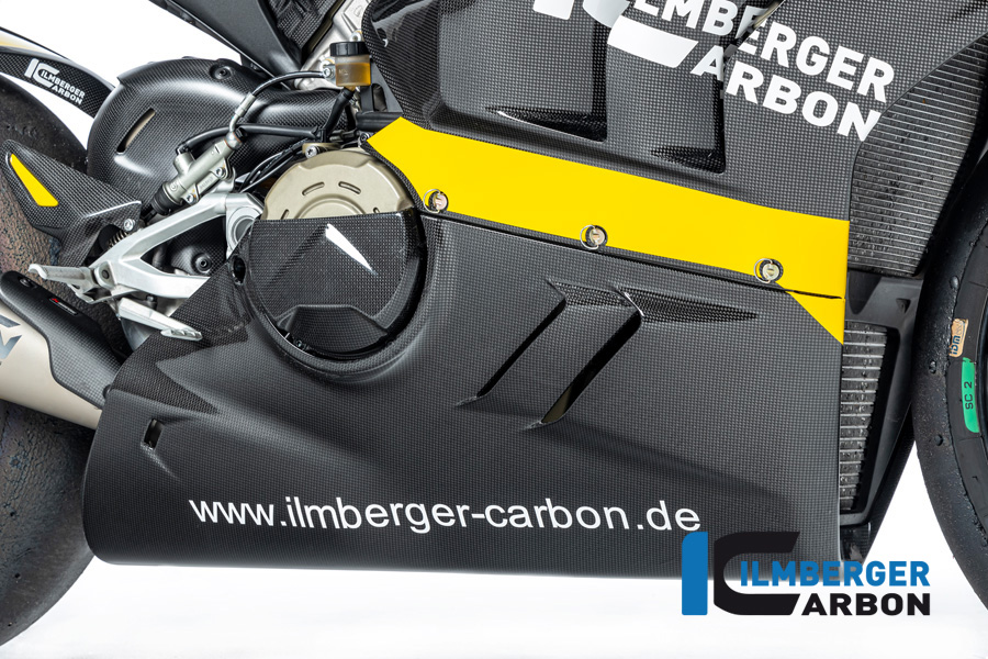 Verkleidungsunterteil glanz niedriger Auspuff Panigale V4 (S) 2022 Racing