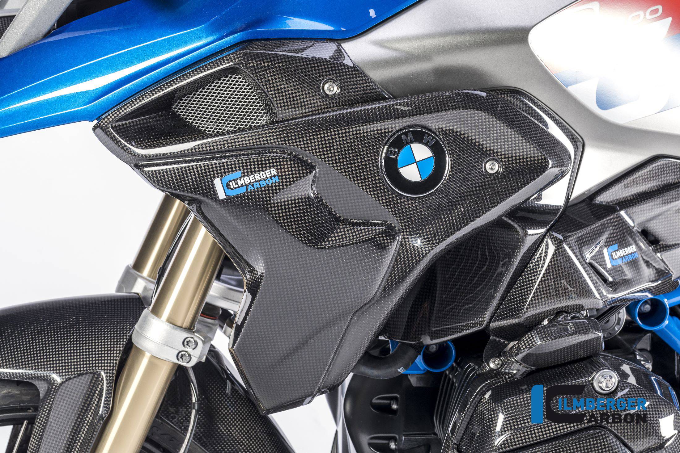 Ilmberger brillant fibre de carbone Air Décharge évent Conduit Panneaux BMW R1200GS LC 2017 