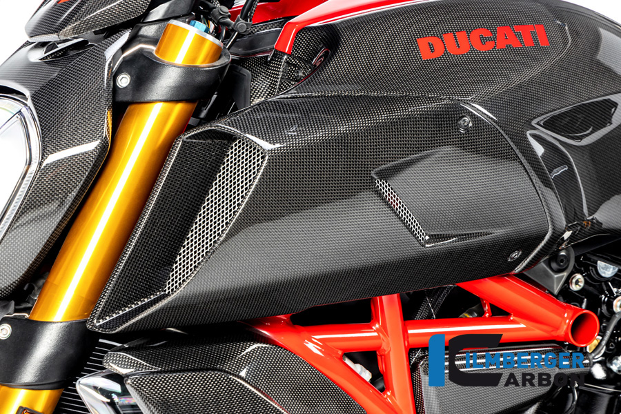 Lufteinlasskanalverkleidung links glanz Ducati Diavel 1260