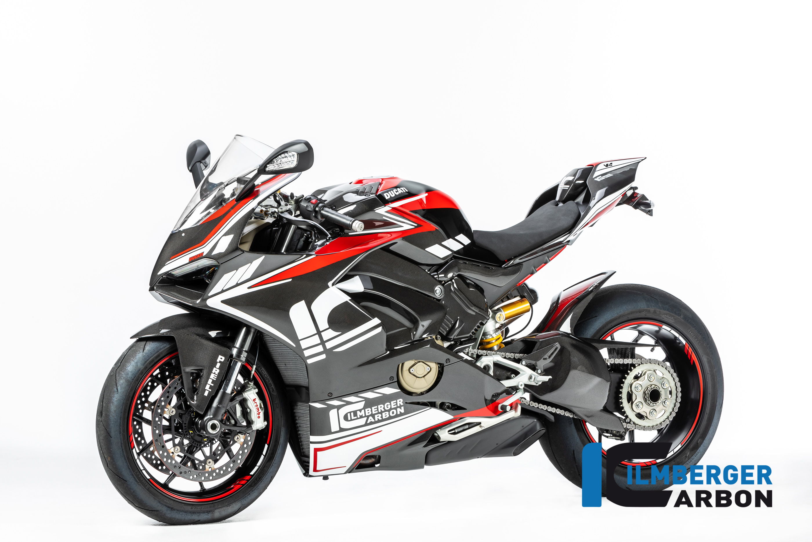 Motorrad Zentralständer ConStands Power Ducati 1299 Panigale 15-17 rot matt 